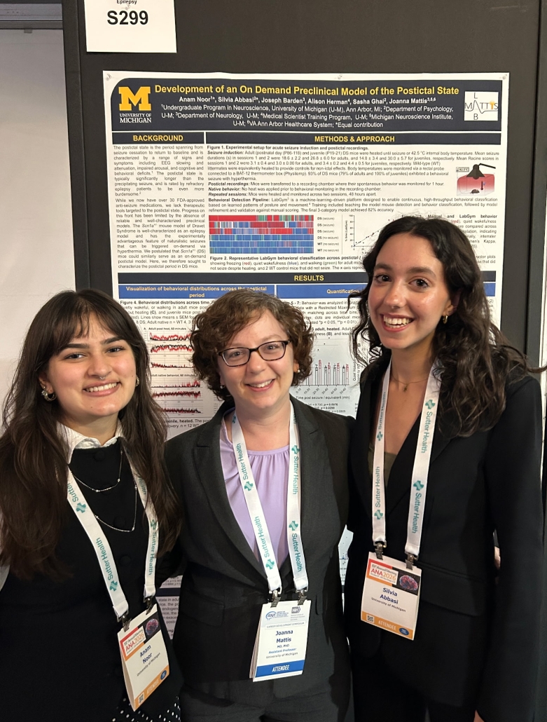 Anam and Silvia present their work at ANA
